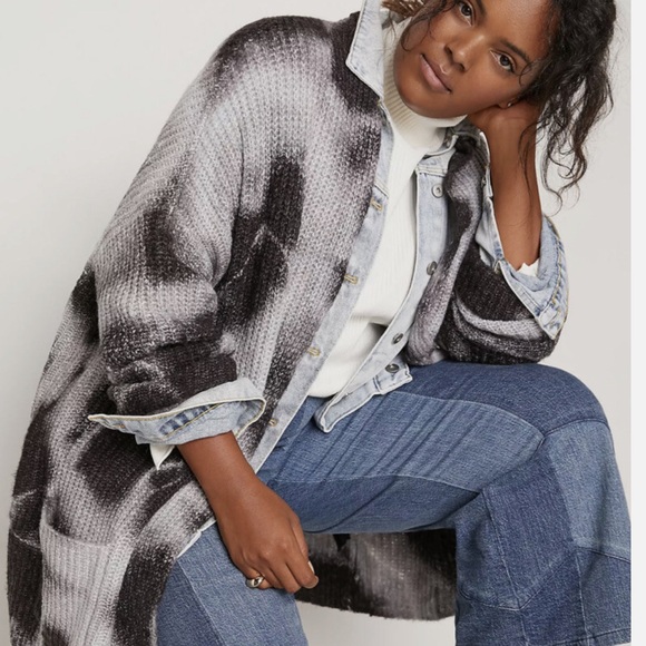 BOGO! Anthropologie Avalon Open Front Cardigan Gray...